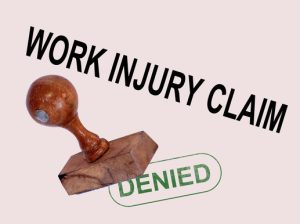 work injury claim denied